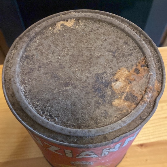 Vintage 1938 Luzianne Red Coffee Can Great Graphics - Picture 2 of 4